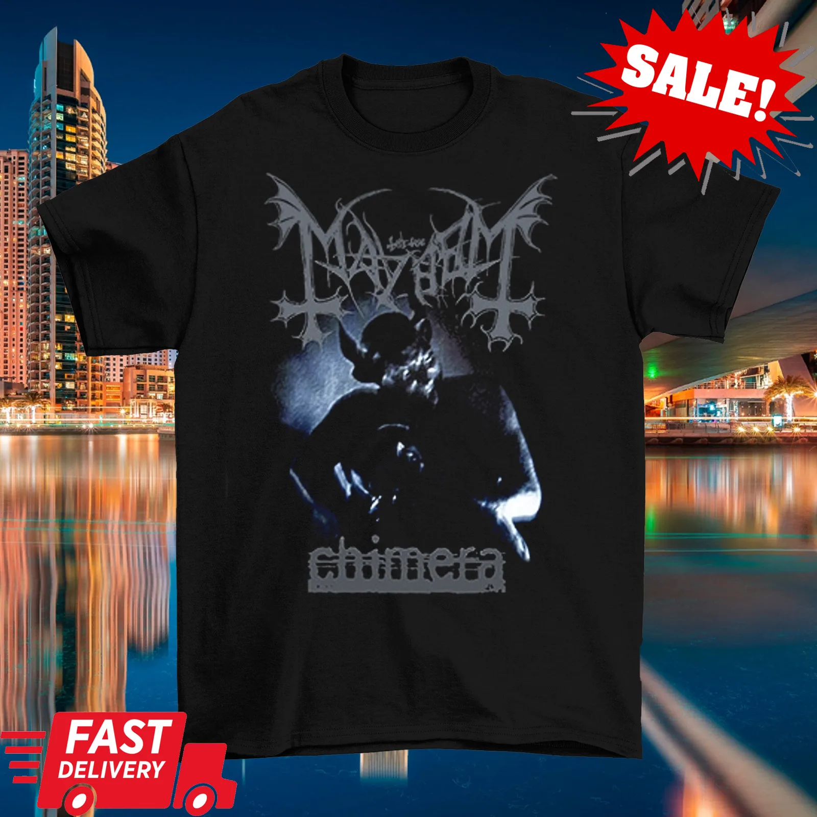 Mayhem Band - Chimera Tee Shirt Black Unisex Size S-5XL LI699