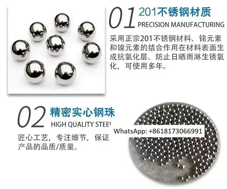 Flying saucer stainless steel bead vibration mirror polishing never rusts