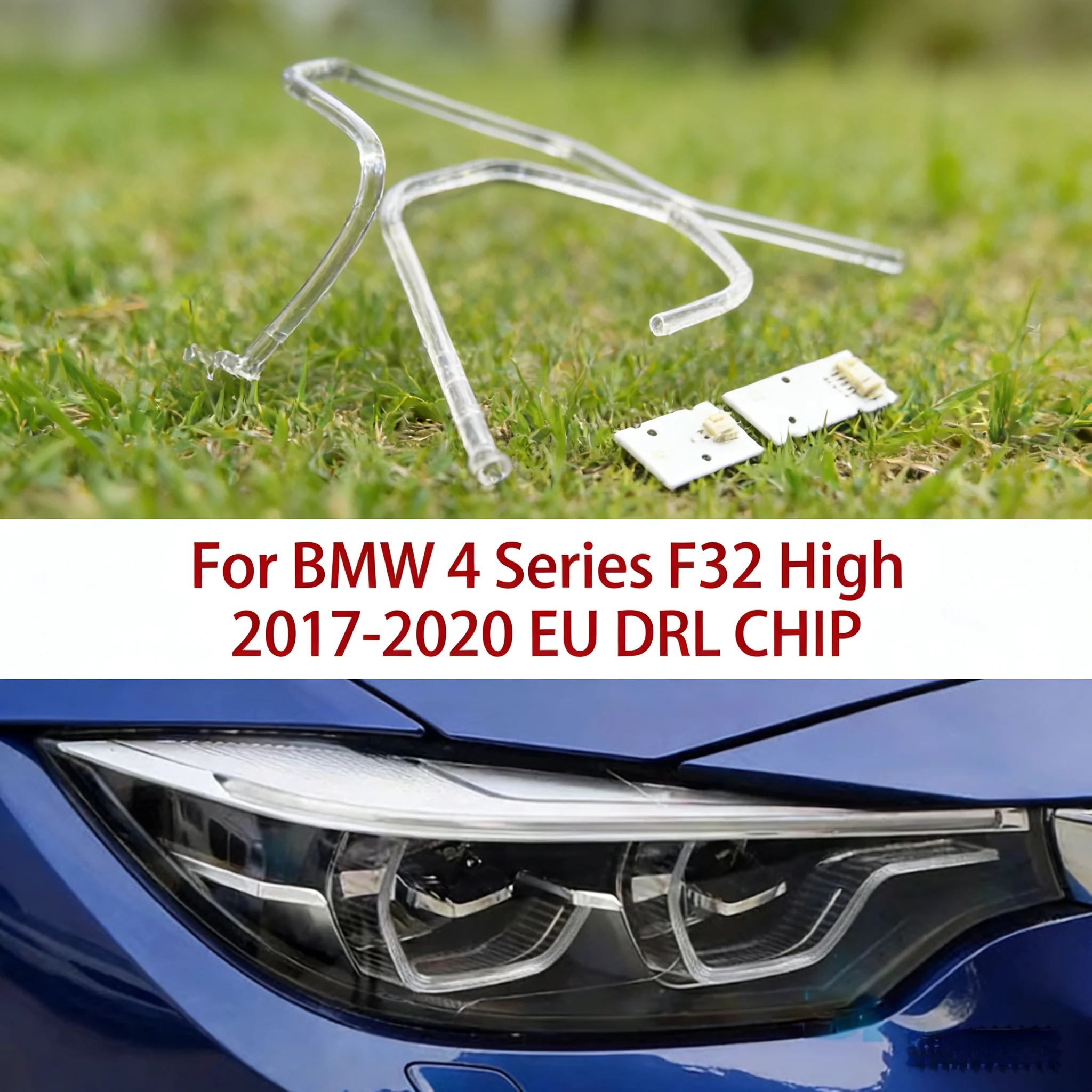 

For BMW 4 Series F32 2017-2020 LED EU Car DRL CHIP White Light Ballast Conduit Strip Daytime Running Angel Eye Chip Accessories