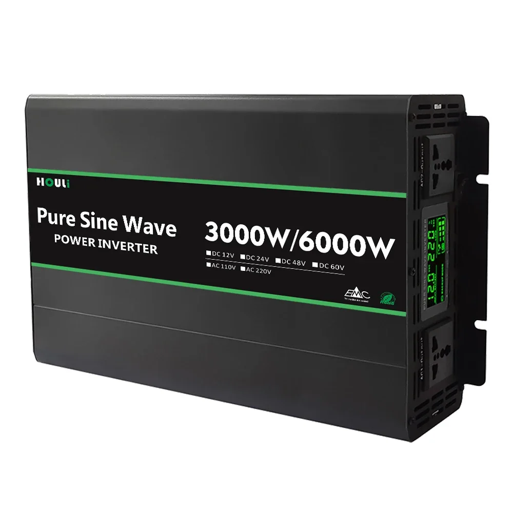 Inversor De Onda Sinusoidal Pura De 6000 Vatios 6000W Inversor 12v 220v 6000watts Inverters & Converters