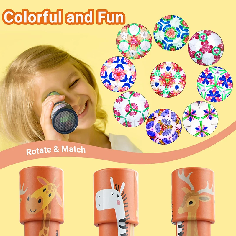 6Pcs Classic Kaleidoscopes Educational Toys Kids Birthday Party Favor Classroom Prizes School Return Gifts Goodie Fillers