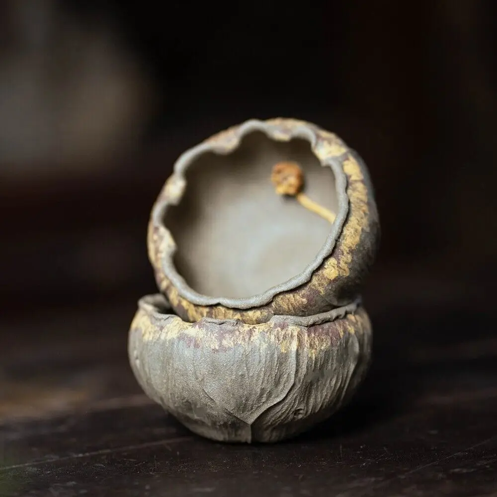 

One Cup Handmade Craft Flower Relief Yixing Zisha Qingduan Clay Tea Cup 120ml