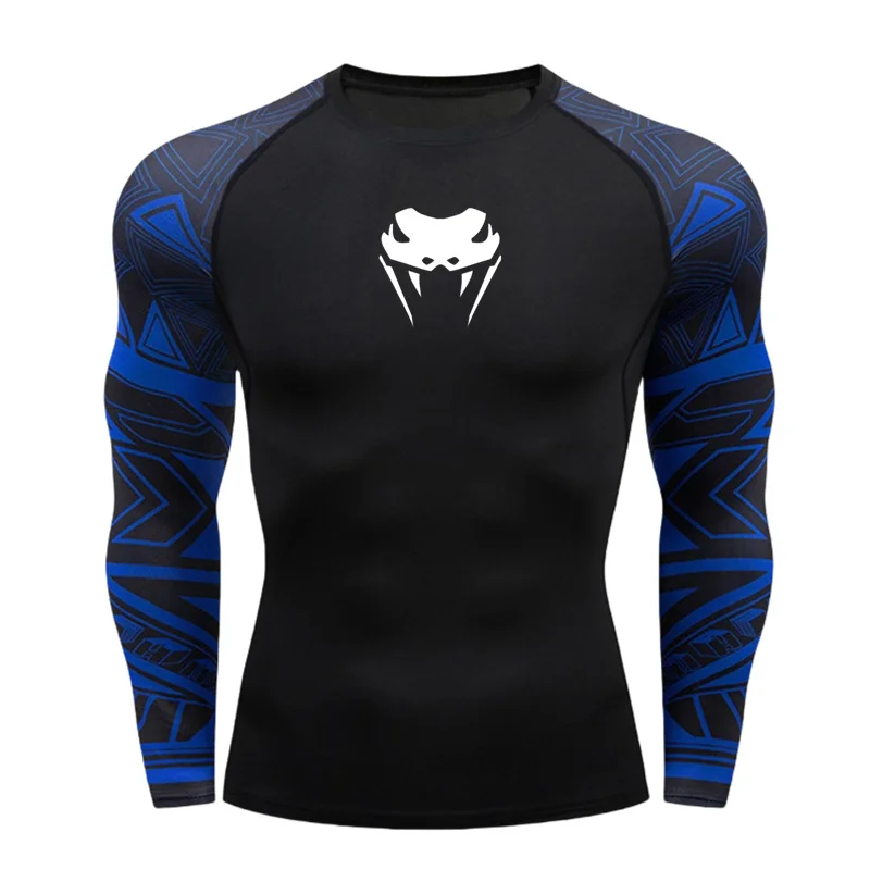 Sports Top Quick Dry Men\'s Compression Shirt Long Sleeve T-shirt Second Skin Gym Workout Short Fitness Running T-Shirt Men Wear