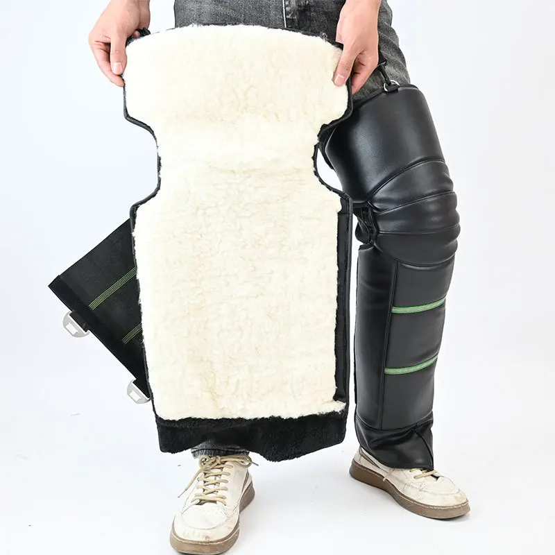 

Длинные наколенники из натуральной воловьей шерсти для верховой езды. Подушечки для ног. Ветрозащитные и морозостойкие. Защита от холода. Мужской и женский стиль.