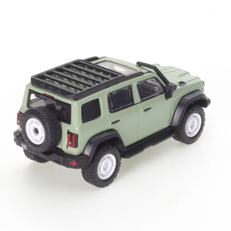 XCARTOYS 1/64 Tank 300 Iron Riding 02 Vintage Green Cars Alloy Motor Vehicle Diecast Metal Model Kids Xmas Gift Toys for Boys