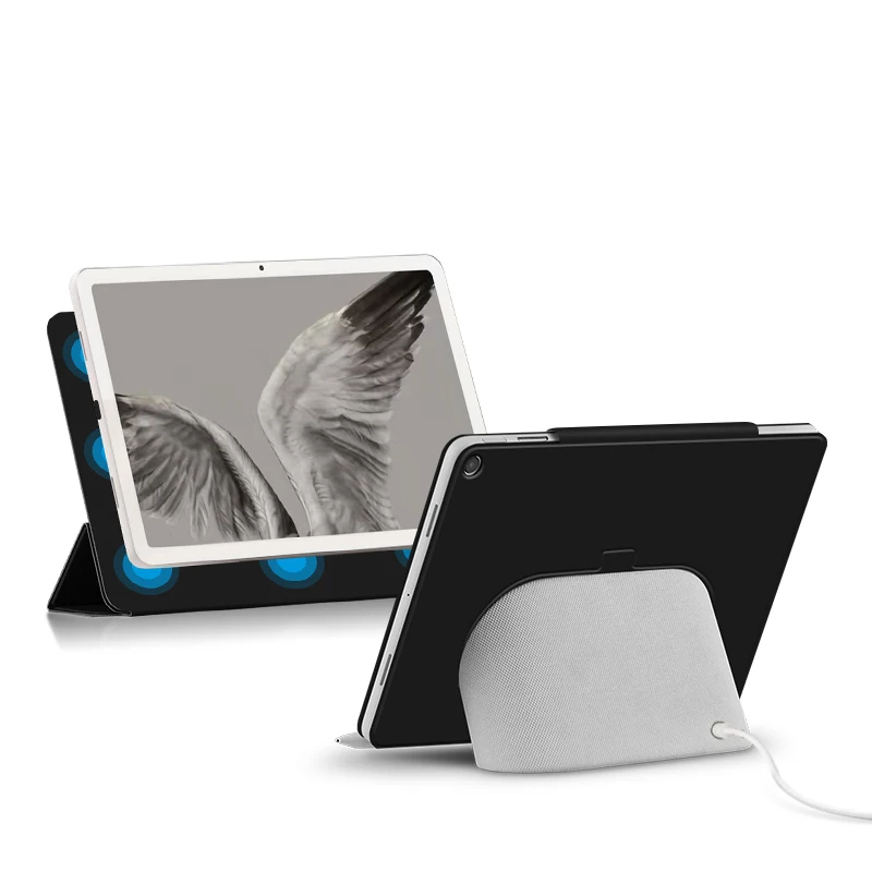 Ajauyu capa inteligente para google pixel tablet 2023 capa 11 "dobra magnética capa de livro de couro pu para google pixel tablet capa de 11 polegadas