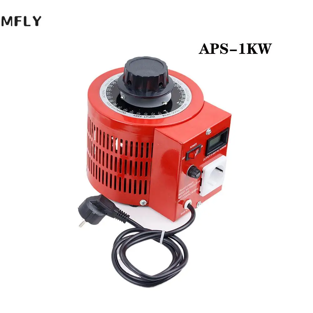 

APS-1KW Single-phase voltage regulator 1000W input 220v adjustable 0-300V AC step-up and step-down power supply