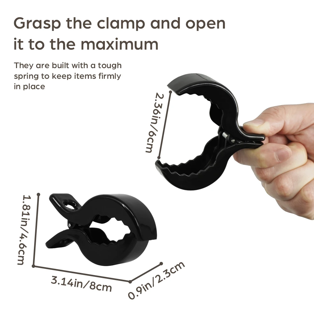 2 Pack Colorful Baby Stroller Blanket Clips Pegs to Hook and Seat Cover Blanket Clips Plastic Universal Clip for Pram, Carrier,