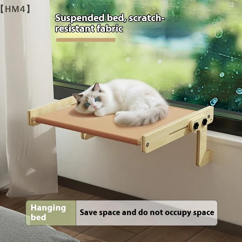 maveraHM4 uumWood Cama para gatos Cápsula espacial Casa para gatos Hamaca para gatos Cama con ventana para gatos Cápsula espacial Cama para hamaca con suspensión no perforada
