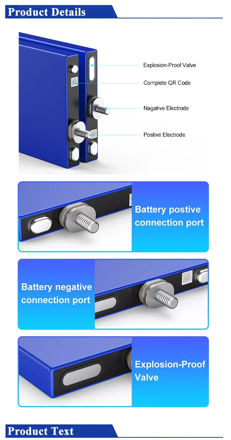 LiFePO4 Battery 3.2V 138Ah Rechargeable Energy Storage Battery LiFePO4 Blade Battery