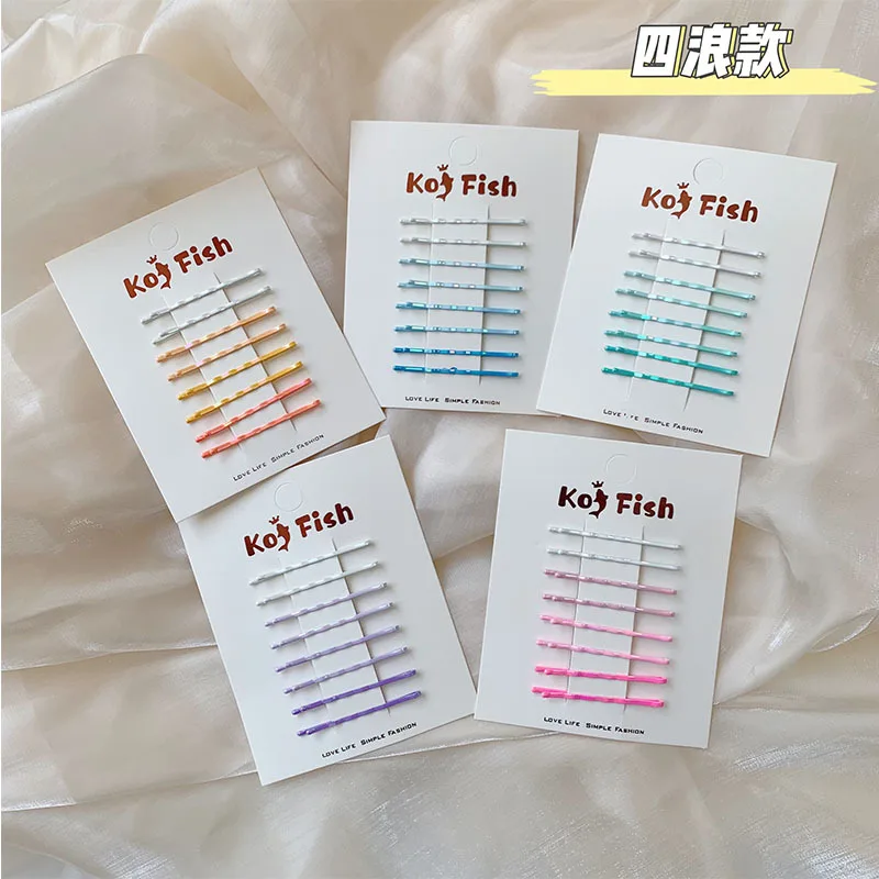 

2/3/5 Card Color Gradient Hair Clips Simple Side Bangs Hairbows for Girls Pinzas Para El Cabello Hair Clips for Women