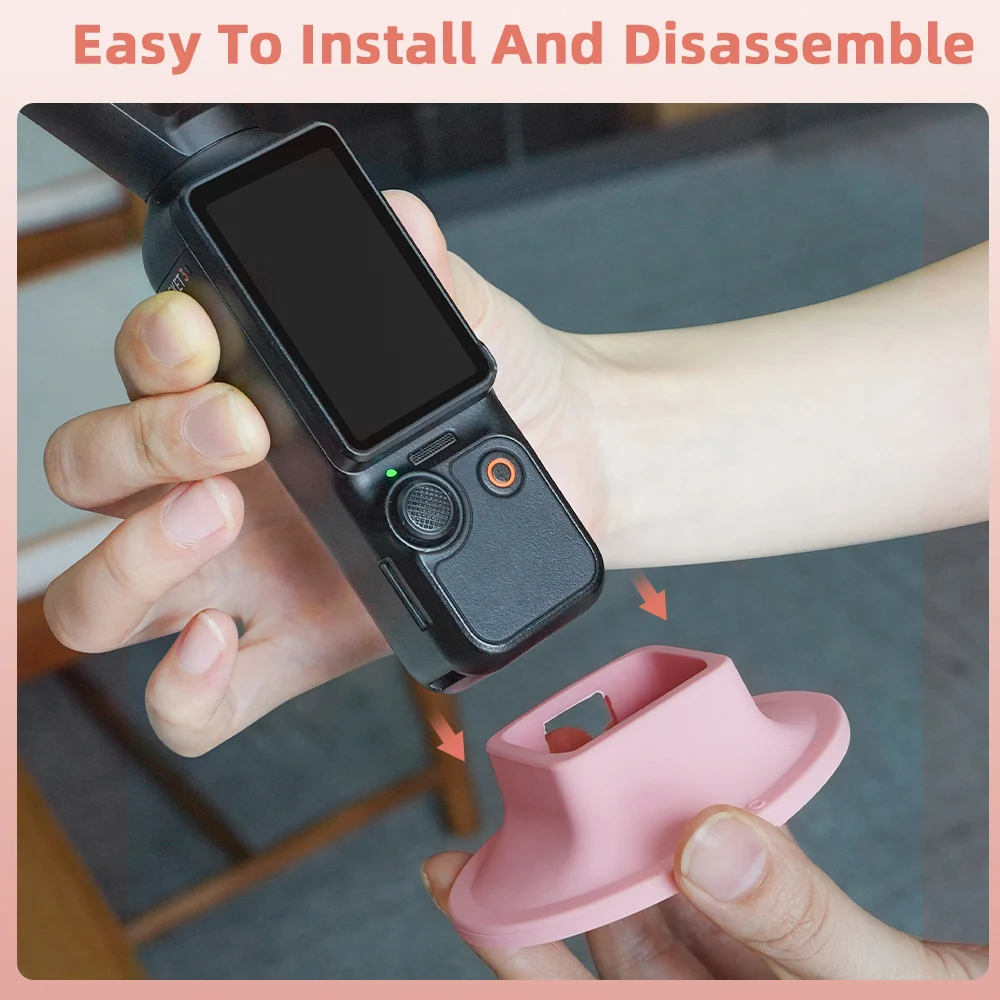 BRDRC Anti-slip Base for DJI Pocket 3 Silicone Non-slip Desktop Support Brackets Extension Base for Handheld Gimbal Accessory