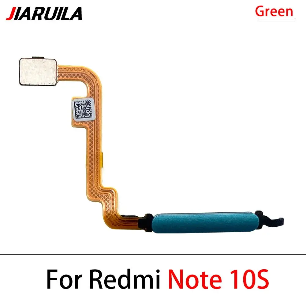 Sensor de impressão digital para Xiaomi, Redmi Note 10 Pro, 10s, 4G, 5G, Home Return Key, Botão Menu, Flex Ribbon Cable