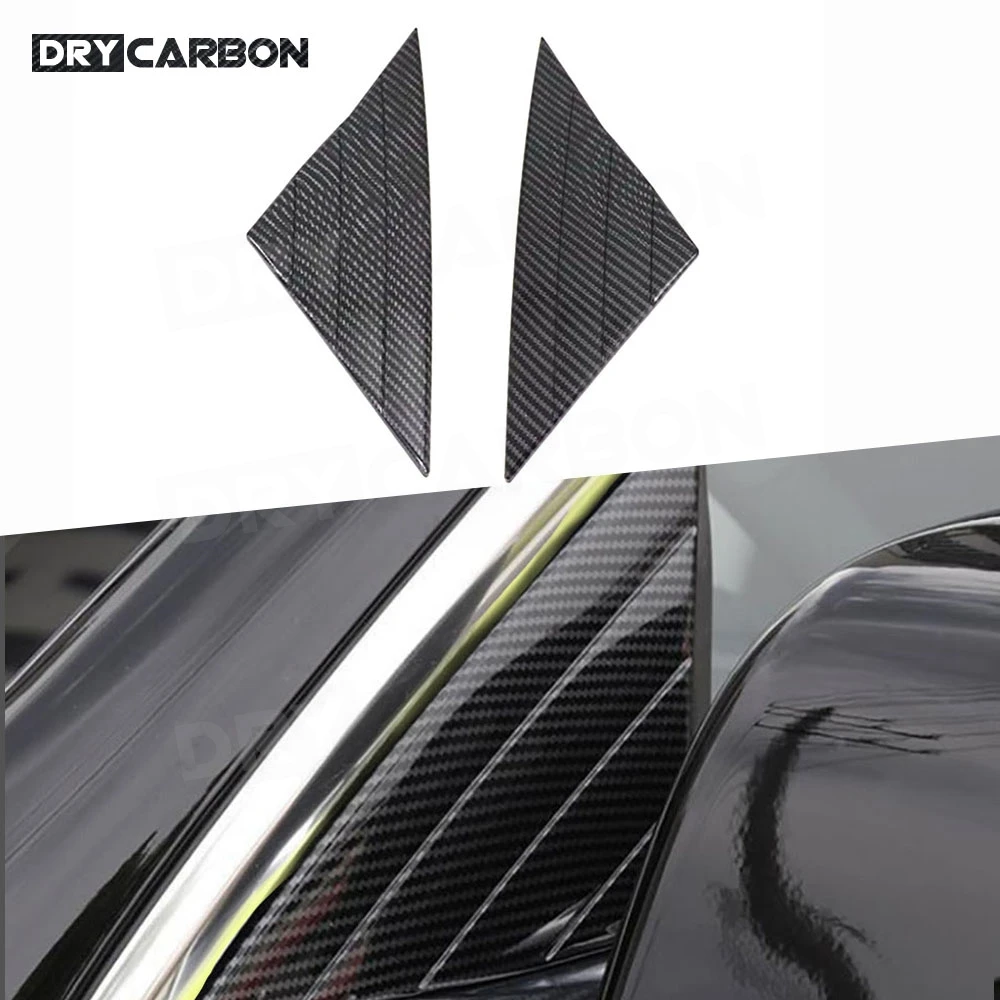 

For Tesla Model 3 2019+ Accessories Front Triangle Window Decal Decoration Modified Car Body Kits ABS Trims