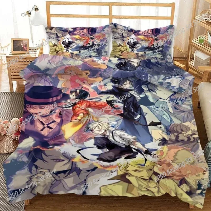 Bungo Stray Dogs 3D NEW Duvet Cover Pillowcase Bedding Set Adult Boy Girl Bedroom Decoration Children Single Double Large 2