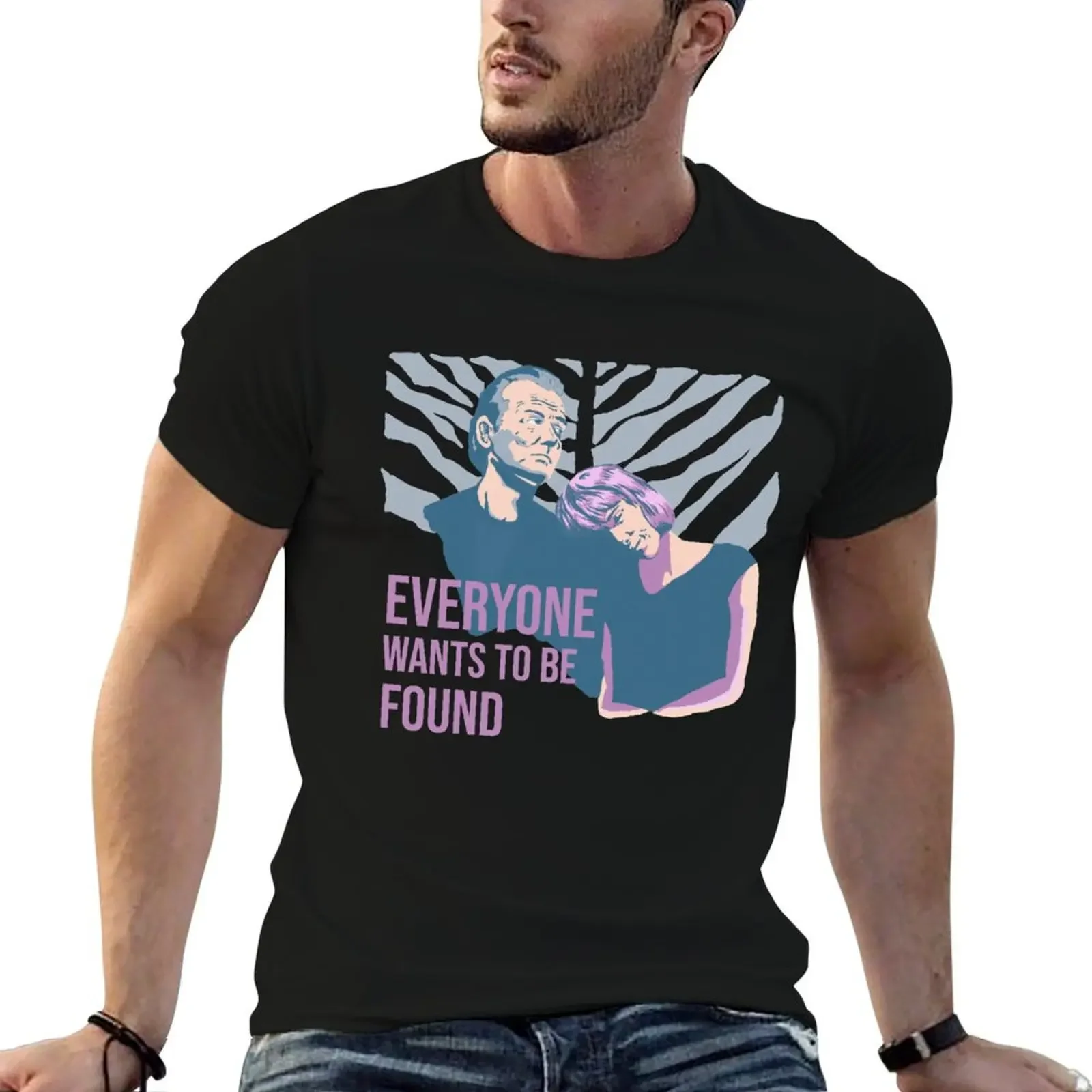 

Lost in Translation - Everyone wants to be found v4 T-Shirt graphic shirts oversized graphic tee cute tops men clothings