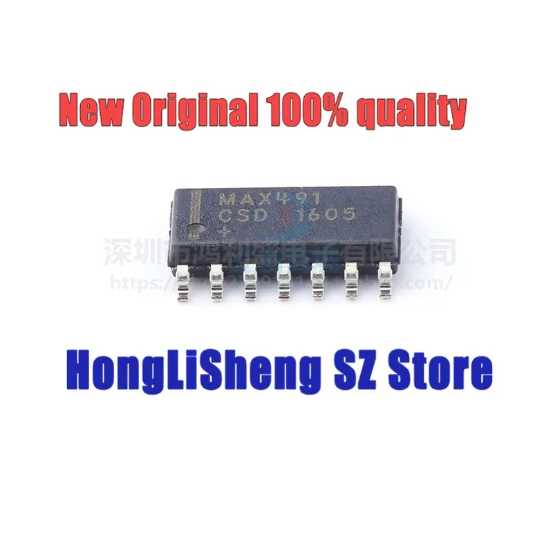 10 teile/los MAX491CSD MAX491CSD+T MAX491 SOP14 RS485/RS-422 Chipsatz 100% Neue & Original Auf Lager