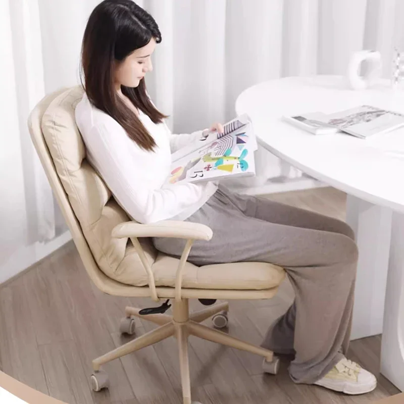 Vanity Throne Office Chair Lazy Makeup Playseat Ergonomic Living Room Office Chair Nordic Comfortable Stoel Salon Furniture