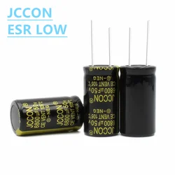 2Pcs JCCON Aluminum Electrolytic Capacitor 50v4700UF 18x35 50v6800uf 22x40 High Frequency Low ESR Low Resistance Capacitors