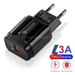 Mobile Phone Charger Portable Abs Plastic Usb Charger For Quick Charger Fast Charging 220 V Compact 3.0