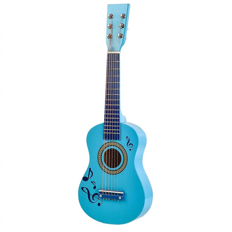 23-Inch Children's and Babies' Beginners' Early Education Educational Toys Wooden Small Guitar Wire Six-string Pronunciation