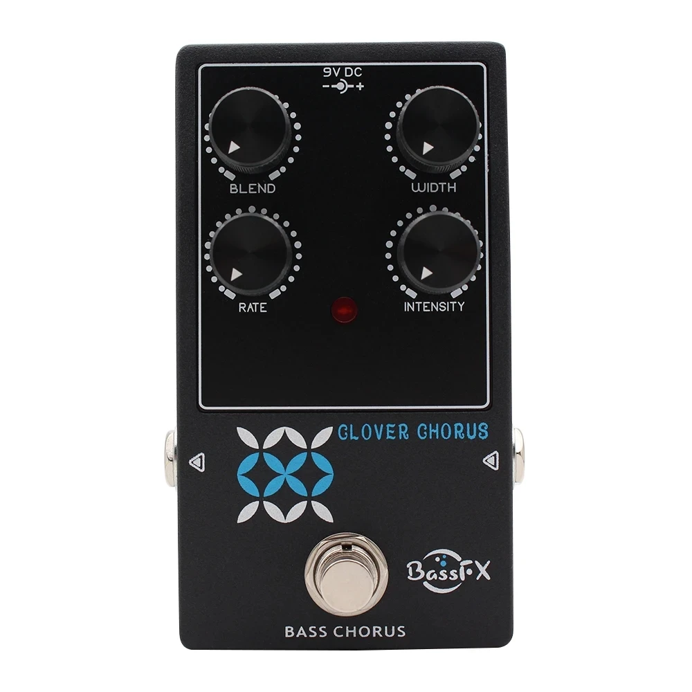 Fanmuzk CLOVER CHORUS Bass Effect Pedal Analog Chorus Width Knob Blend Rate True Bypass for Electric Bass Players Gig