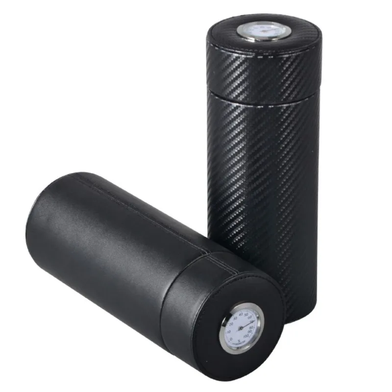 

Black Wooden Cigar Round Storage Tools Home/Office/Outdoor Cigar Storage Jar With Lid Men's Portable Cigar Storage Tool LI002