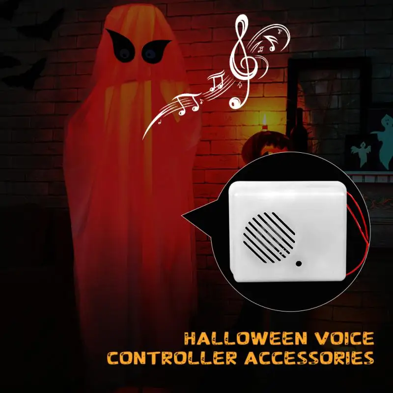 Halloween Sound Sensor Voice-activated Scary Props Decoration Sound Sensor Scream Speaker Haunted House Horror Props