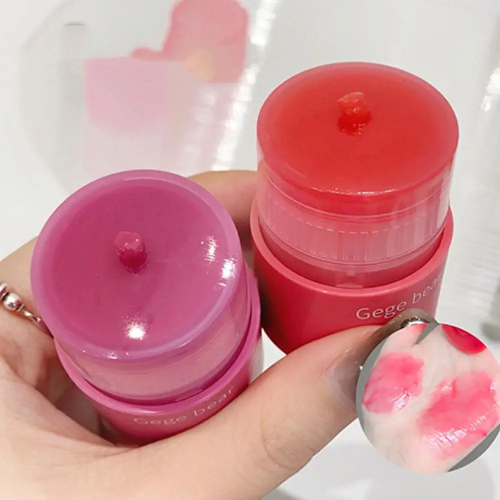 Balsamo per le labbra idratante tinta per le labbra lunga durata impermeabile 2 in1 rossetto cosmetici per le donne ragazze trucco per le labbra Y9R9