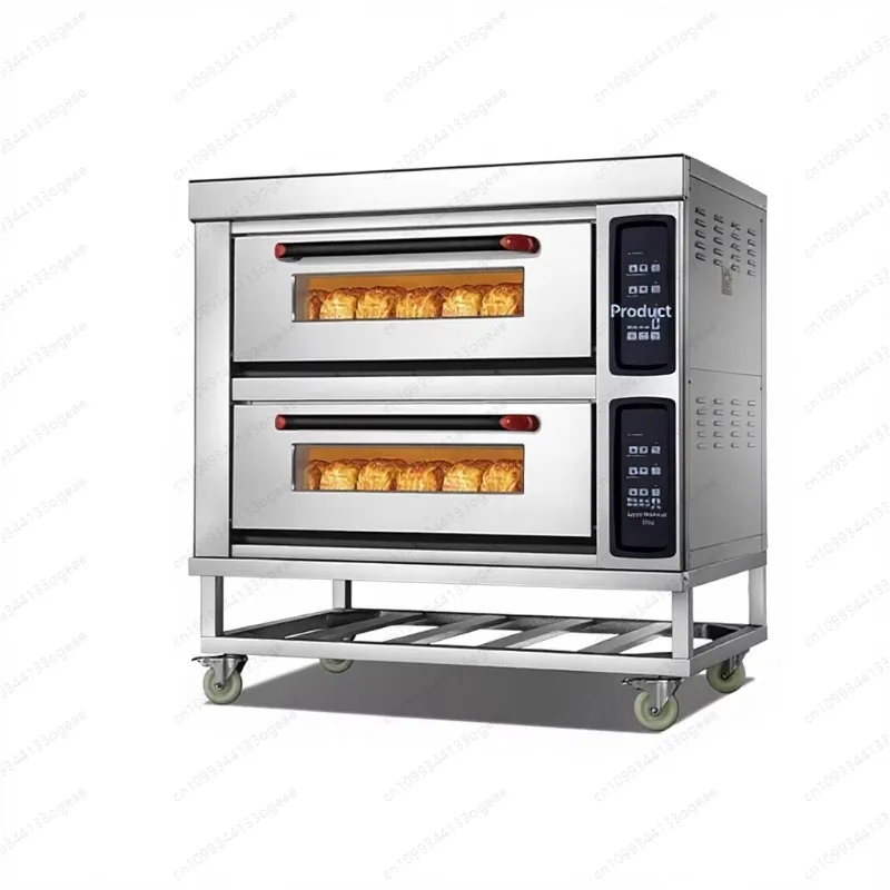 

Commercial Electric Two-Layer Four-Plate Large-Capacity Corn Baking Oven for Bread Moon Cake Pizza Cake Shops