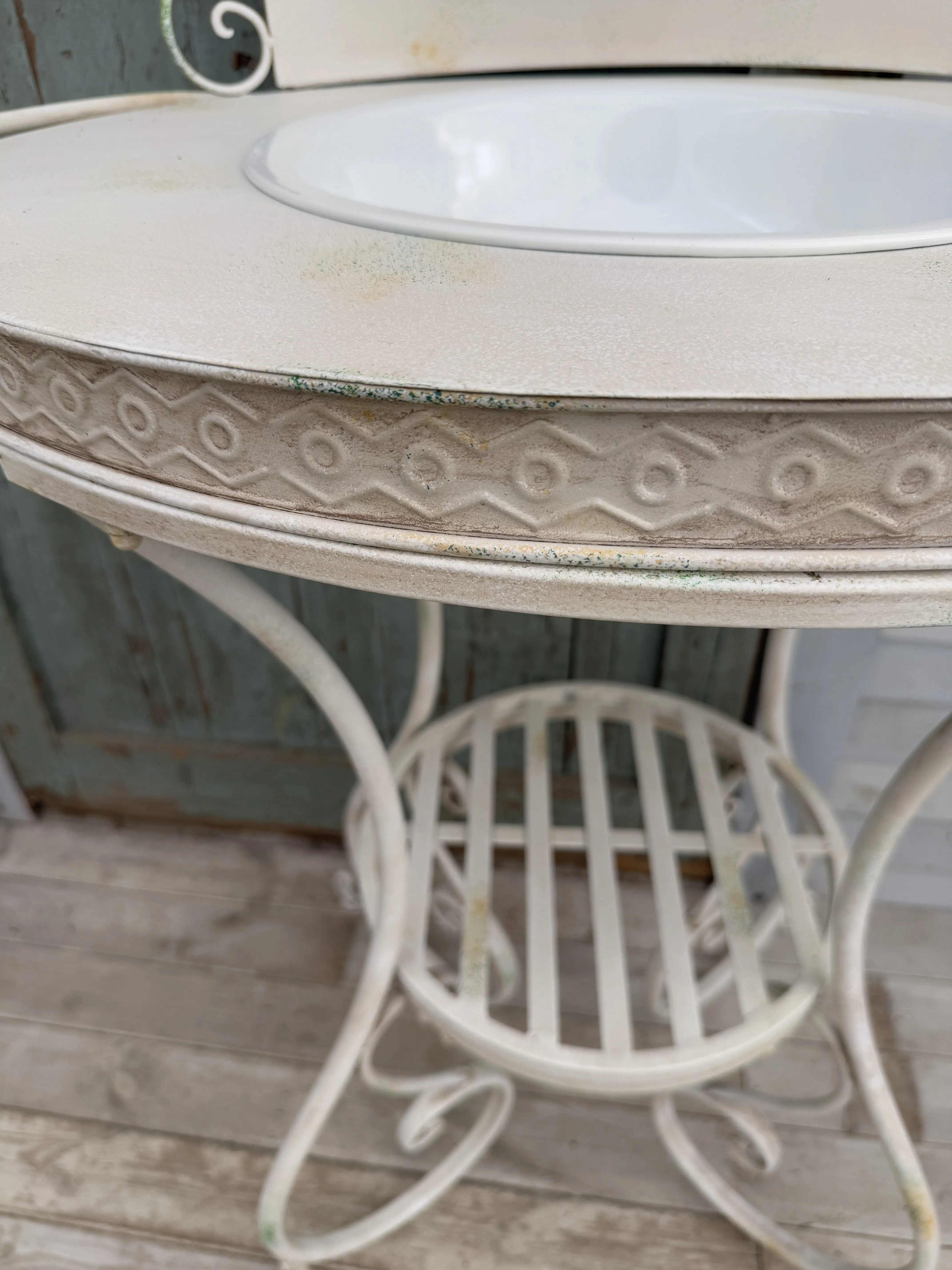 Morris Garden, Garden Grocery Vintage Heavy Double Washbasin Flower Stand Washbasin Washbasin Console