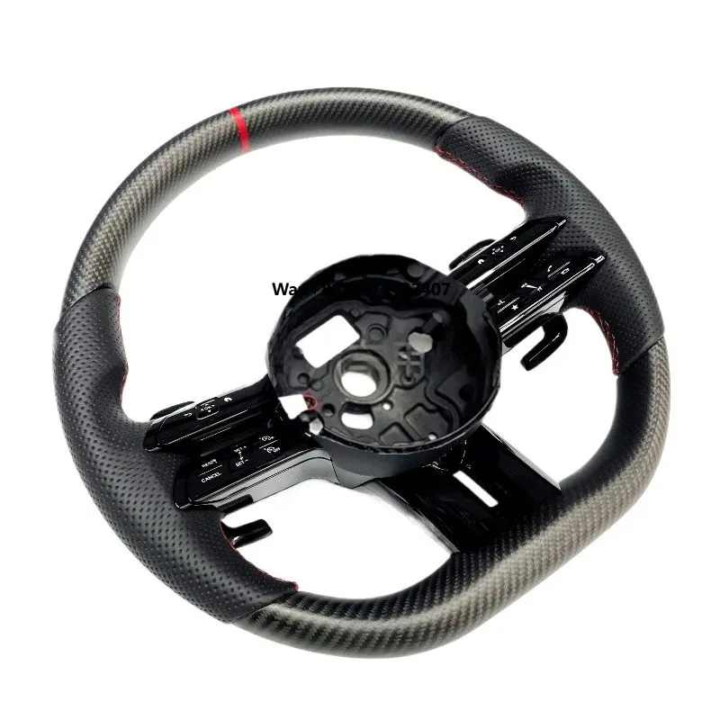 Customizable Carbon Fiber Steering Wheel Superior Hand Feel Sweat Absorbent and Shock Absorption for Sporty Driving Experience