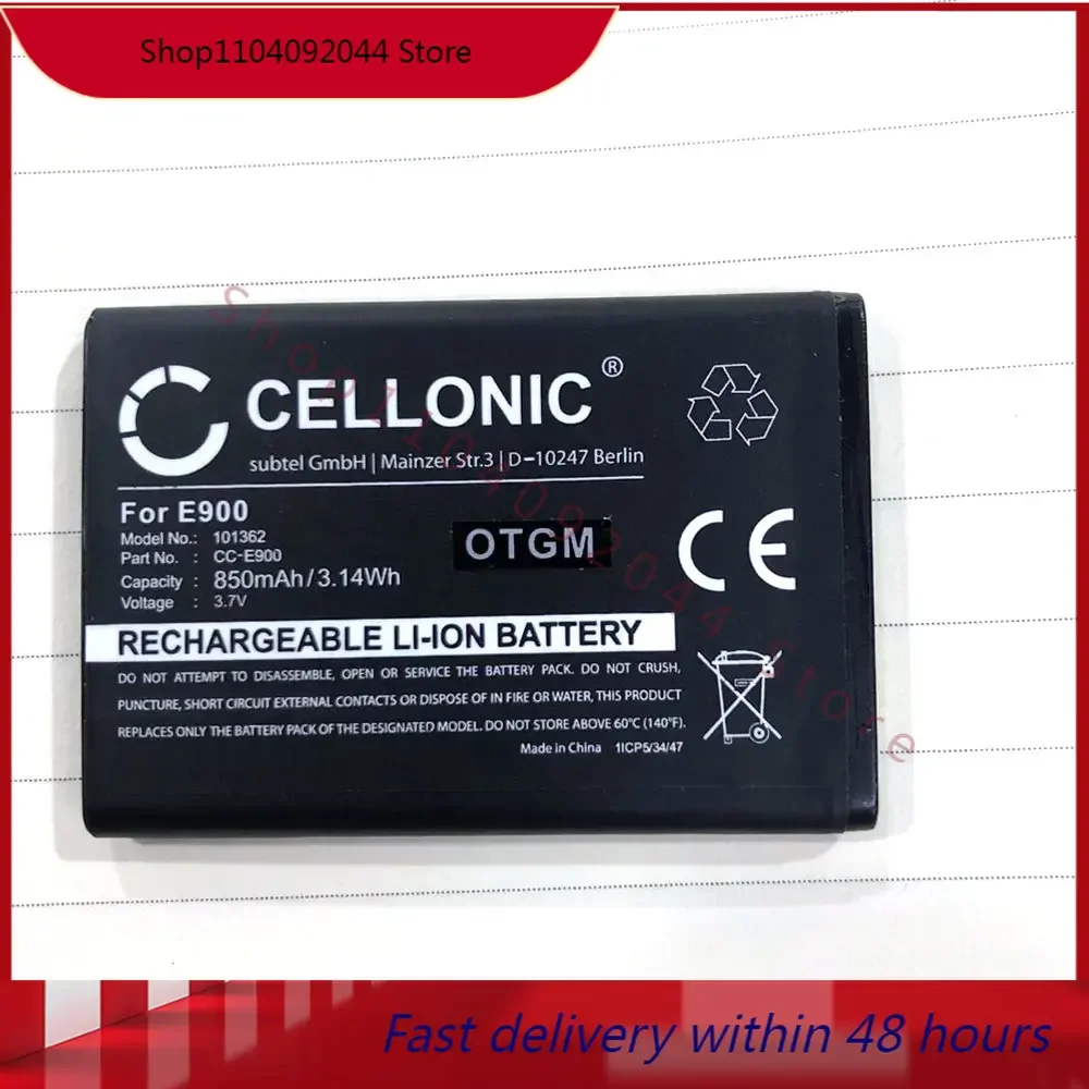 3.14WH 3.7V 850mah  battery for CELLONIC E900 101362 CC-E900  cell phone battery