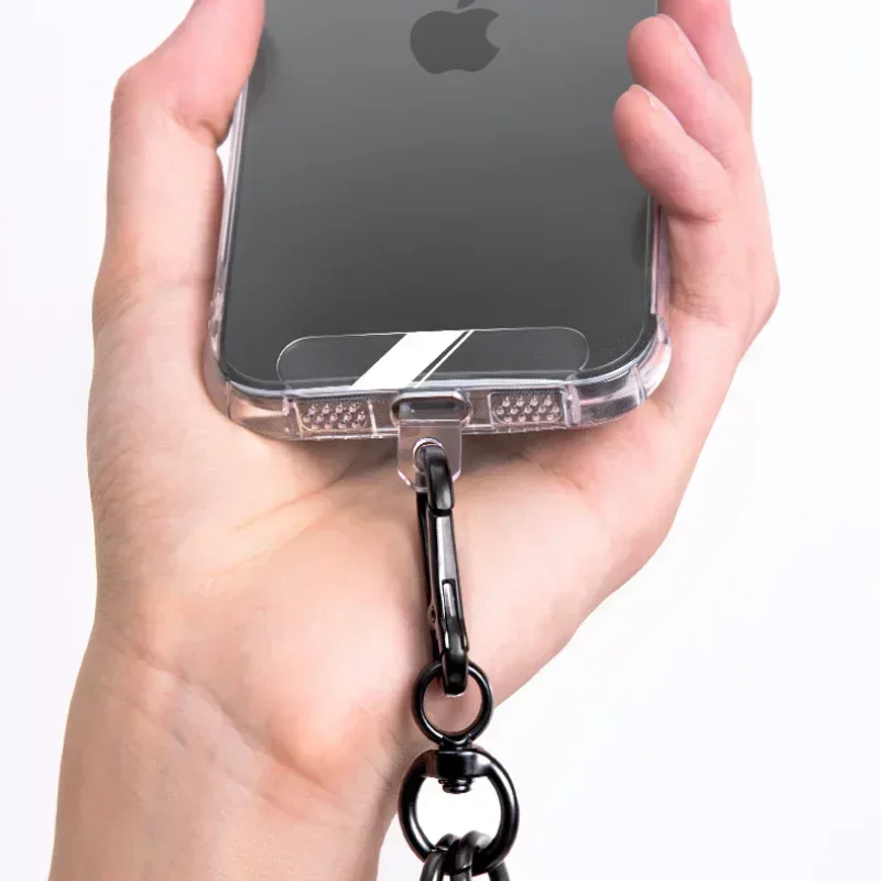 Transparent Phone Lanyard Patch Universal Phone Tether Replacement Plastic Phone strap Tether Tab Phone Case Back Pad Gaskets