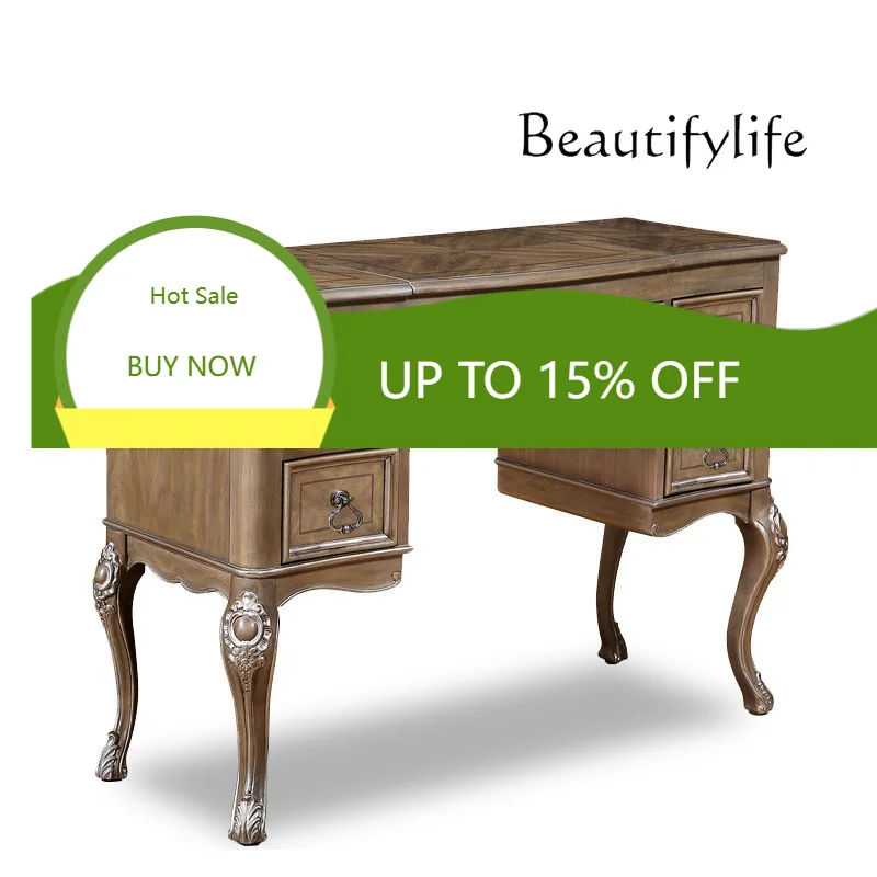 

Nordic Premium Retro Dresser Solid Wood Flip Dresser Bedroom Mini Dresser X