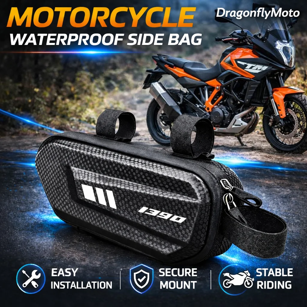

Большая вместительная боковая сумка для мотоцикла KTM 1390 Super Adventure 1390 Super Duke R 2023+, водонепроницаемая многофункциональная сумка для хранения вещей
