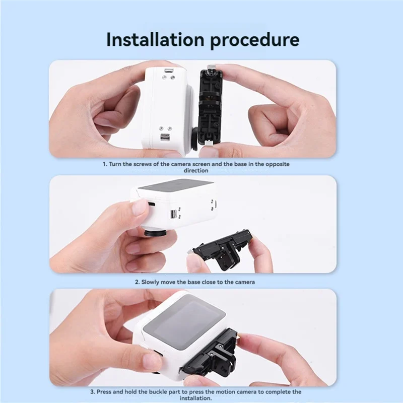 BAAY لـ Insta360 GO 3/ 3S طقم تحرير سريع مغناطيسي متغير بواجهة مزدوجة سريعة