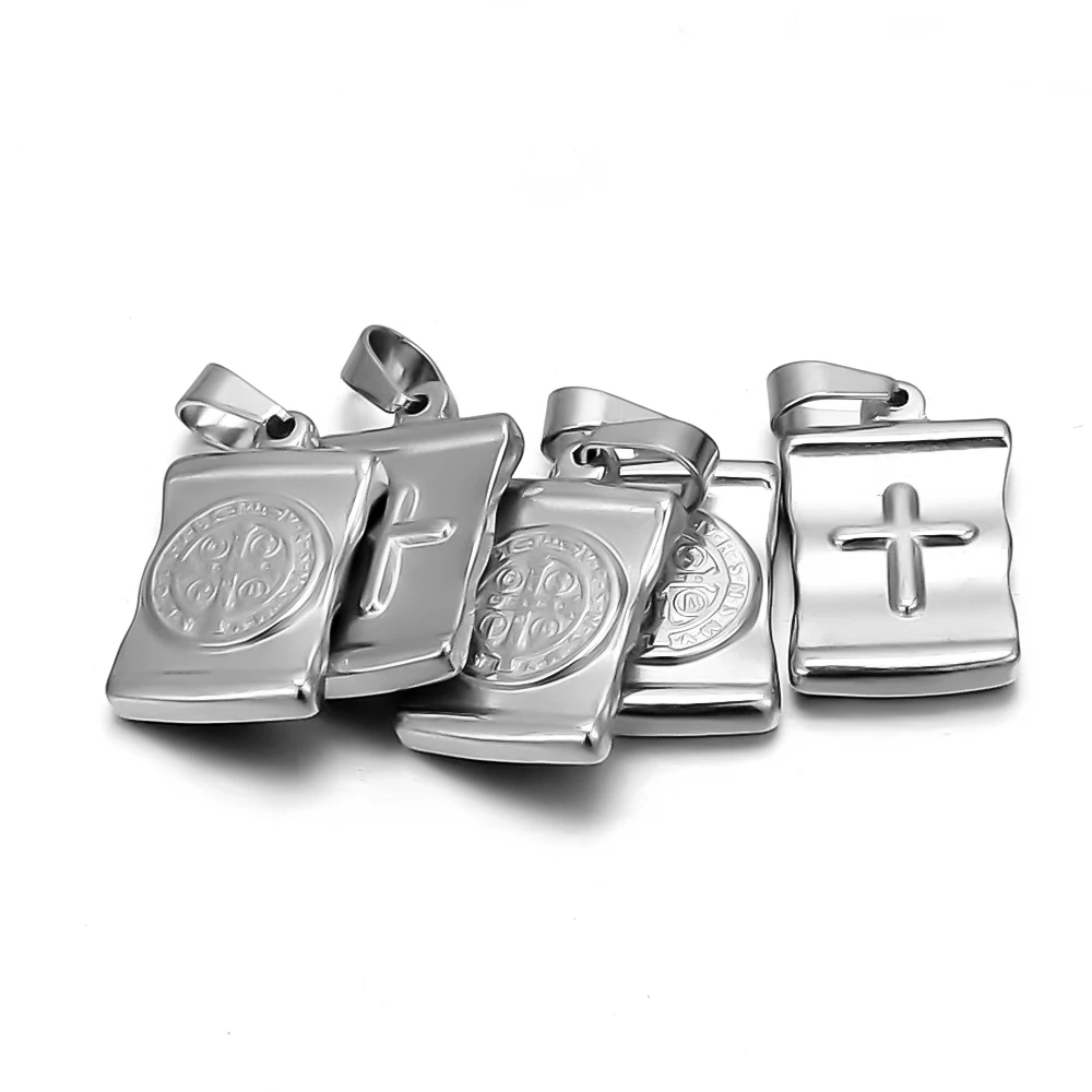 5pcs Stainless Steel  Jesus Christ Charms Pendants for DIY Jewelry Necklace Gift Making Cross Charms Findings Wholesale - Image 3