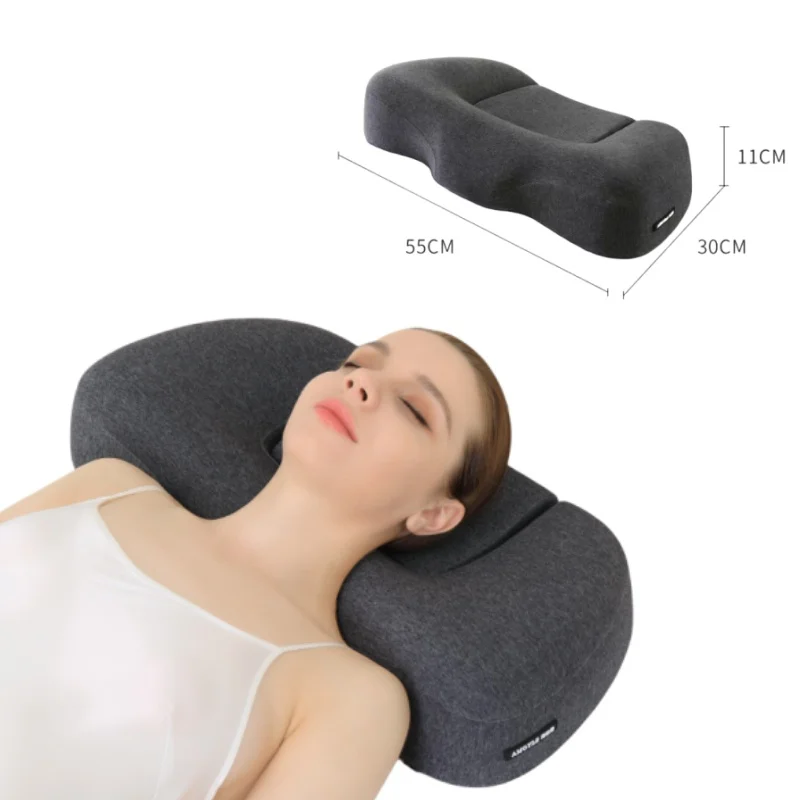 Ergonomic Sleeping Pillow Memory Foam Traction Pillow Cervical Orthopedic Pillows Neck Support Shoulder Relieve Fatigue