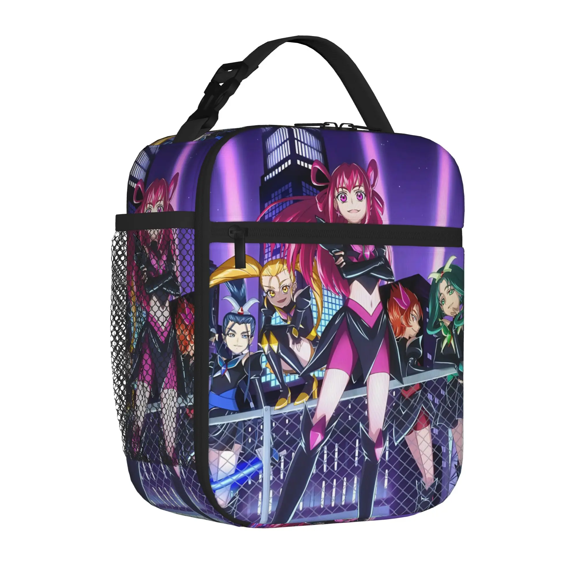 1 Piece Portable Lunch Container Pose  Zipper Closure Durable Pocket Pretty Cure Series  For Lunch Lunch Box Bag