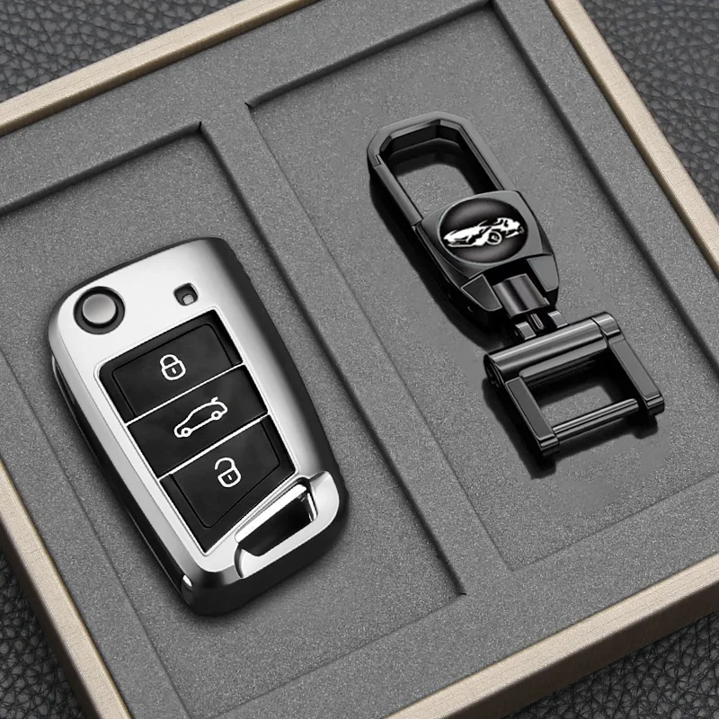 

For VW Polo Skoda Octavia A7 Kodiaq Seat Ateca Leon Golf 7 MK7 VII Tiguan Soft TPU Car Key Cover Case Shell Fob Holder Protector