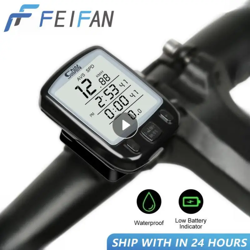 Waterproof Bicycle Computer With LCD Digital Display Bicycle Odometer Speedometer Riding Wireless Stopwatch Riding Accessories