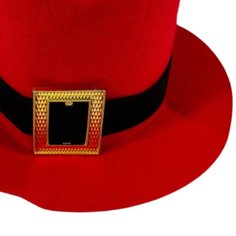 Classical Flat Brim Fedoras Hat with Decorative Buckle for Trendy Outfit Casual Wear Versatile  Hat for Casual Occas