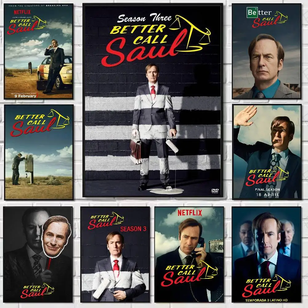Film B-Better Call Saul Poster 	   Hochwertige Wandkunst für Zuhause, Büro, Schlafzimmer, Wohnzimmer, Flur, Bar, perfektes Geschenk