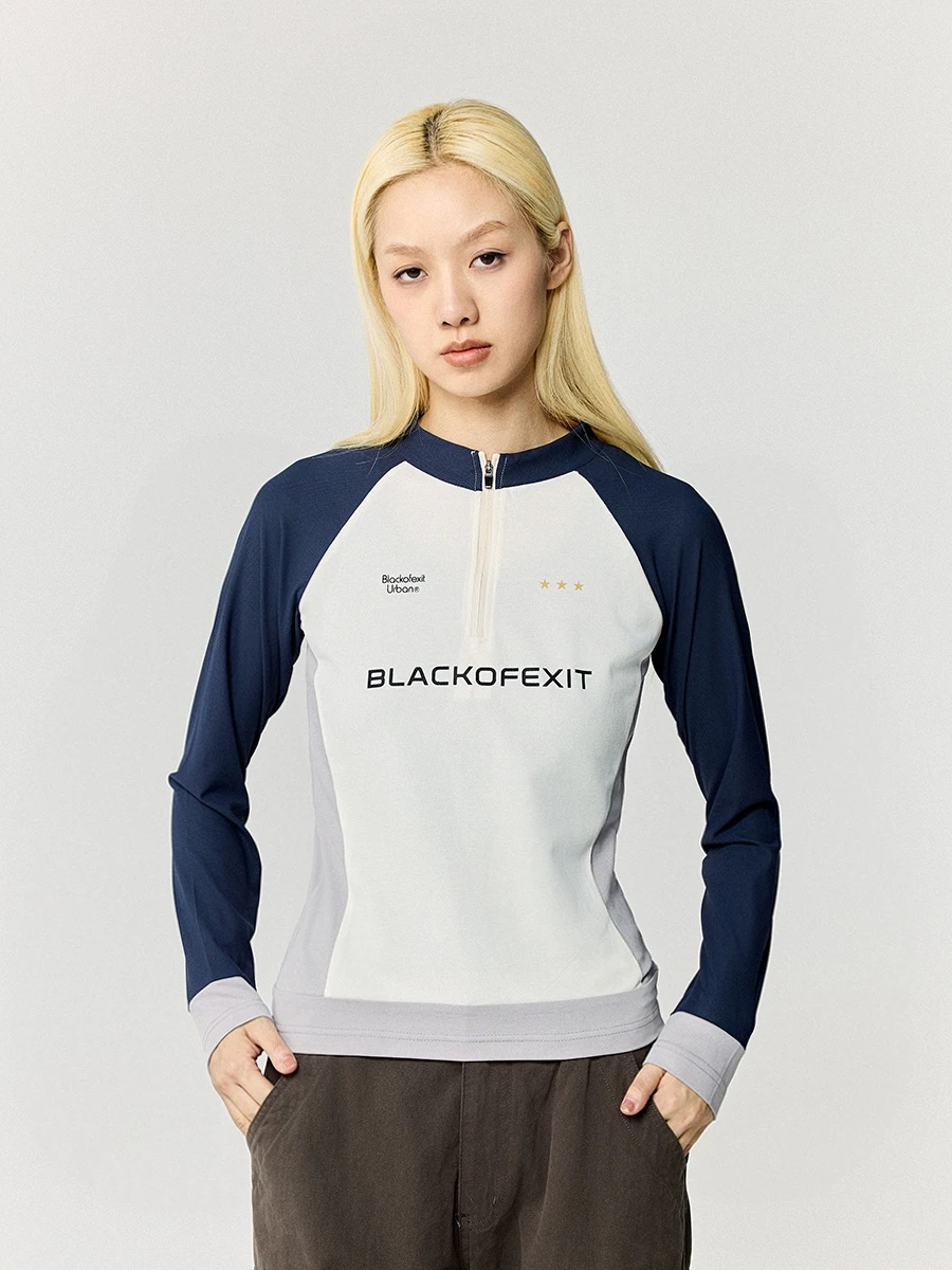 

Женская спортивная футболка Slim Fit с длинным рукавом, быстросохнущая, в американском ретро-стиле, с круглым вырезом, для тренировок