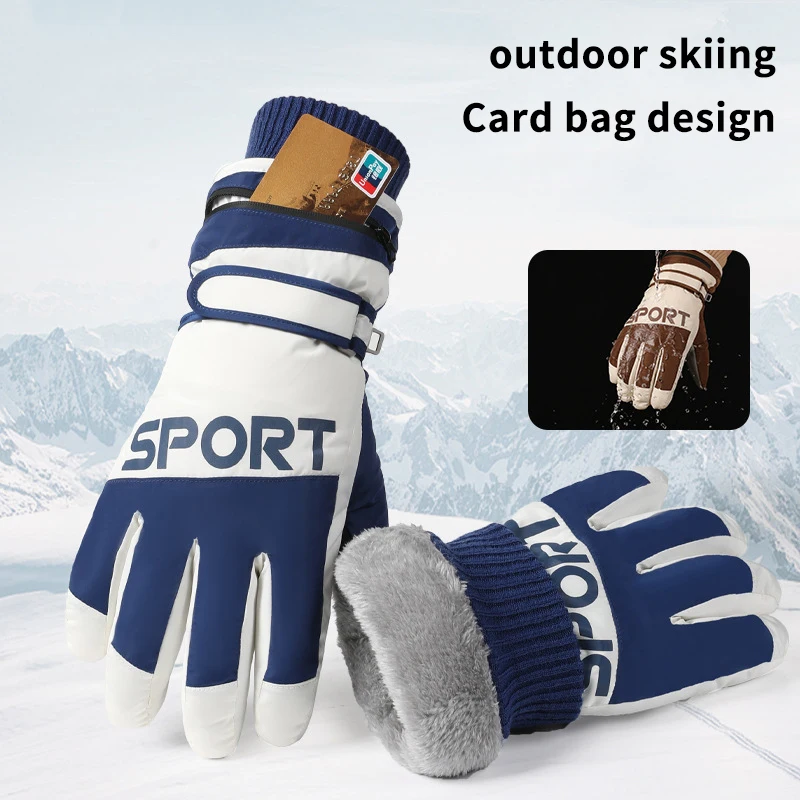 New Winter Ski Non-Slip Touch Screen Gloves Waterproof Warm Ski Snowboard Accessories Unisex Warmth In Cold Weather