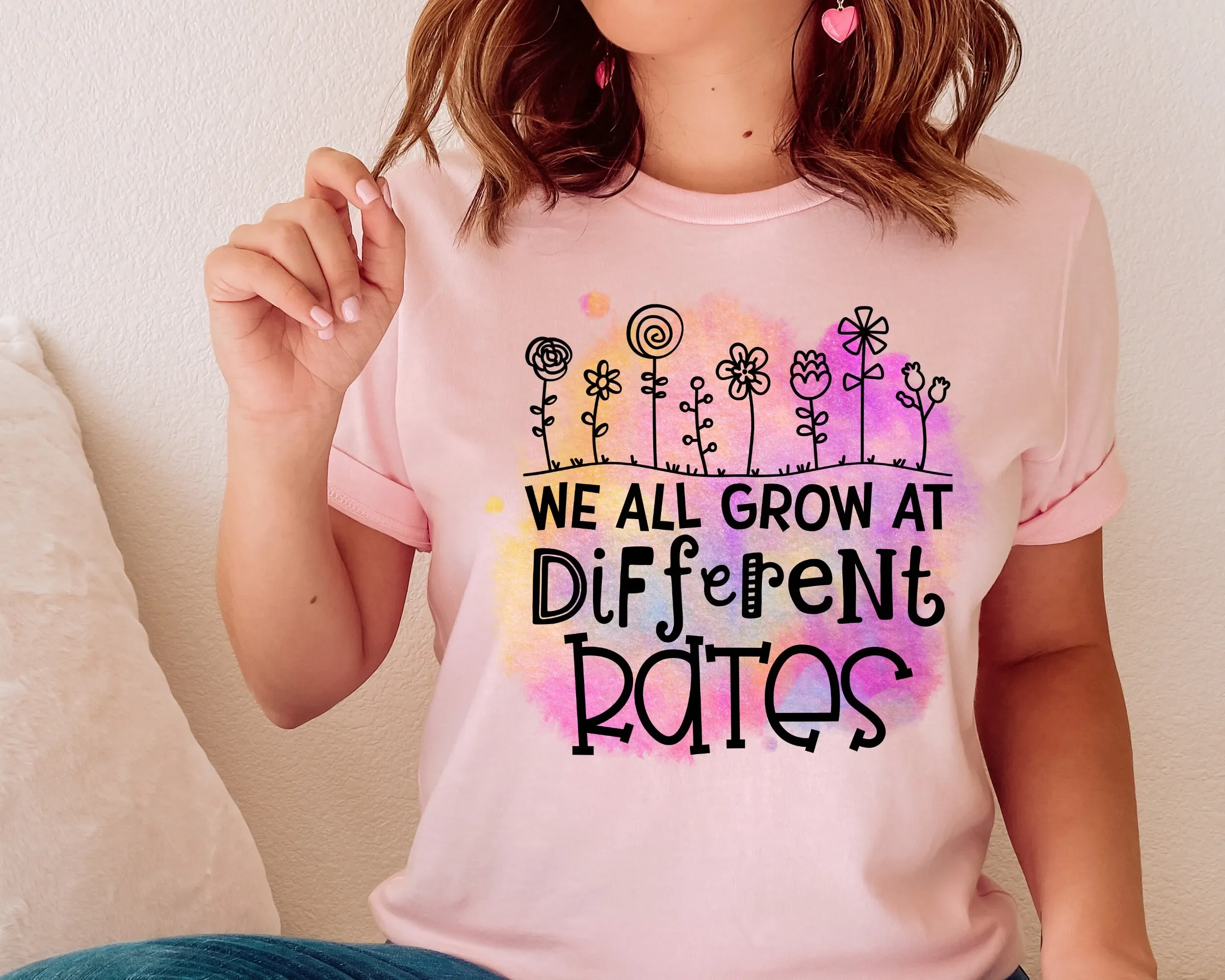 Wir entwickeln uns unterschiedlich schnell. T-Shirt für Lehrer der Sonderpädagogik, inspirierend, Autismus, Kindergarten