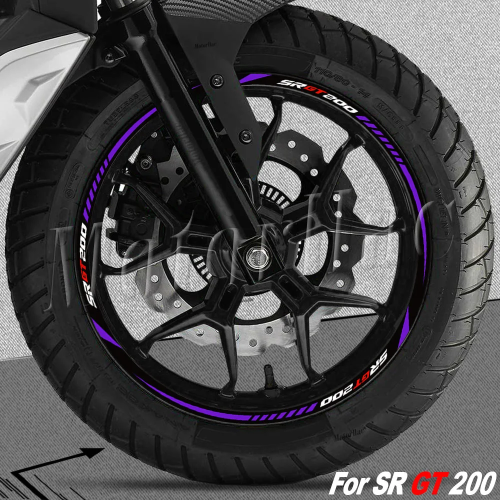 Motorfiets Wiel Sticker Velg Streep Decal Accessoires Voor Aprilia SR GT200 SR GT200