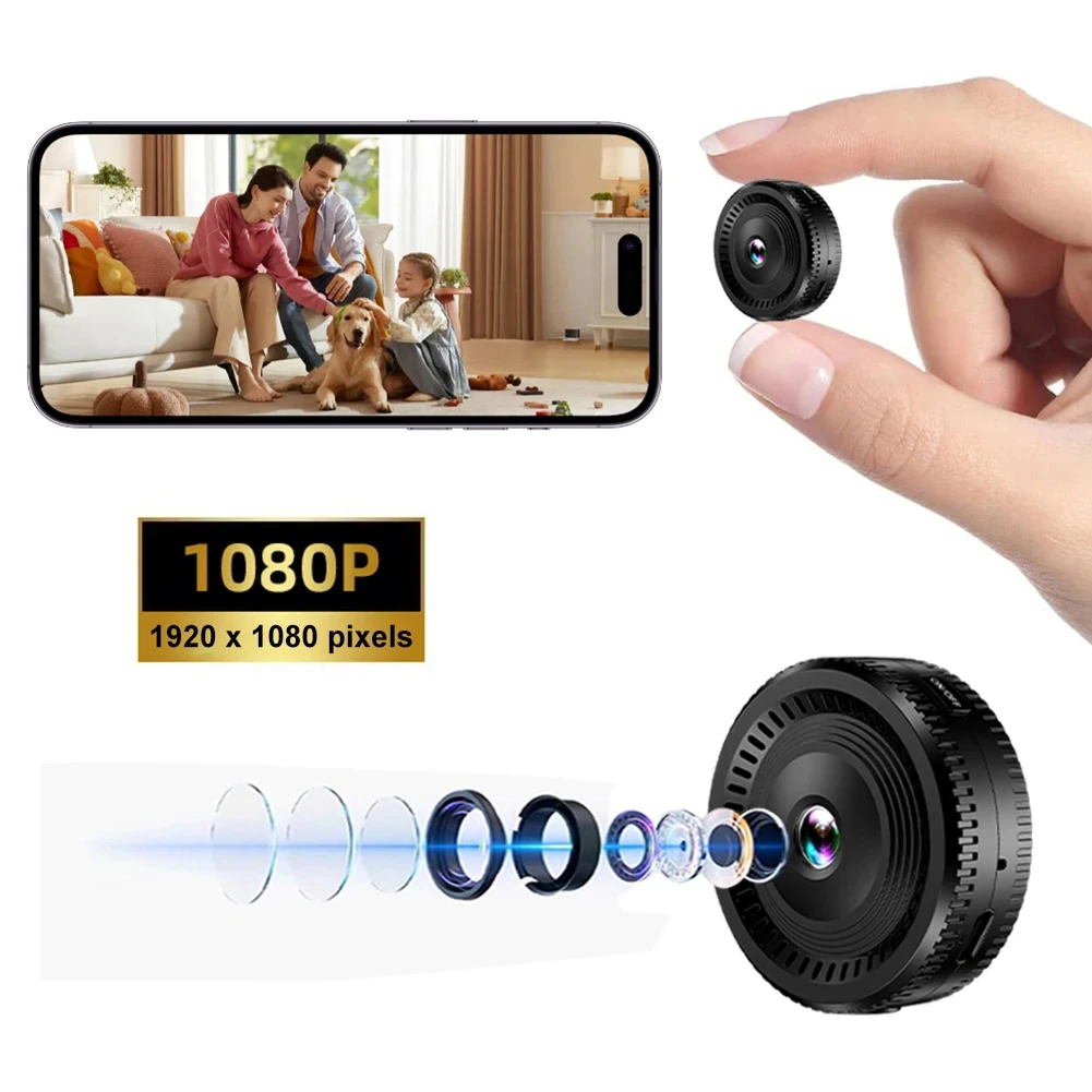 1080P HD Wireless WiFi Camera Security Camera with Motion Detection and Night Vision Surveillance Camera for Indoor Home Baby
