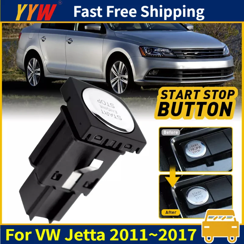 

16D959839 Car Engine Start Stop Push Switch Button For Volkswagen Jetta 2011~2017 Car Ignition Switch Keyless Start Switch